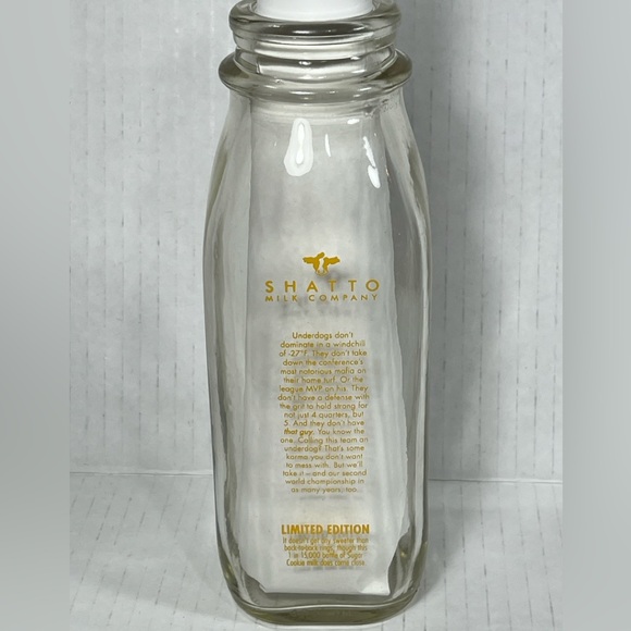 Shatto UNDERDOGS Milk Bottle Super Bowl LVIII Kansas City Chiefs Limited EMPTY - Picture 3 of 8